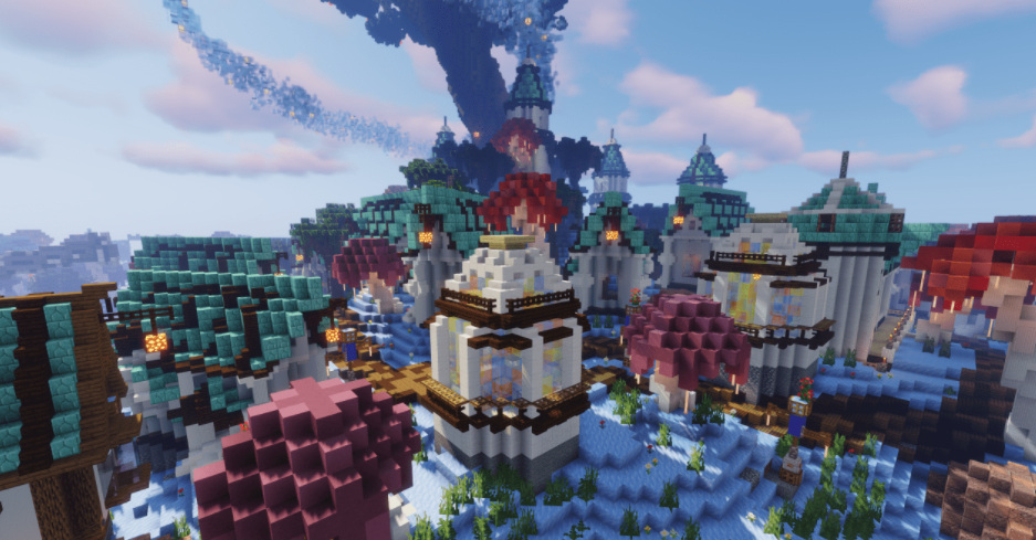 My World Frozen Elven Town Map