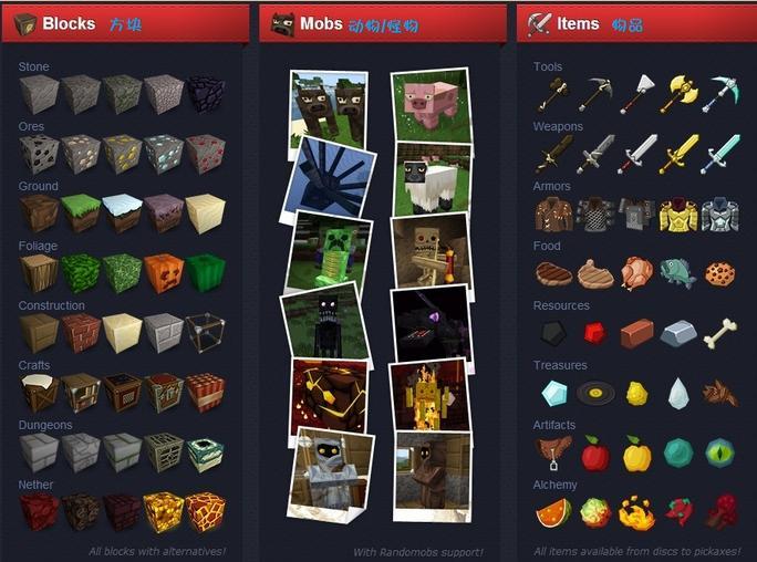 My World Seed Material Pack 1.6.2 Green Edition Pentagon Material Package