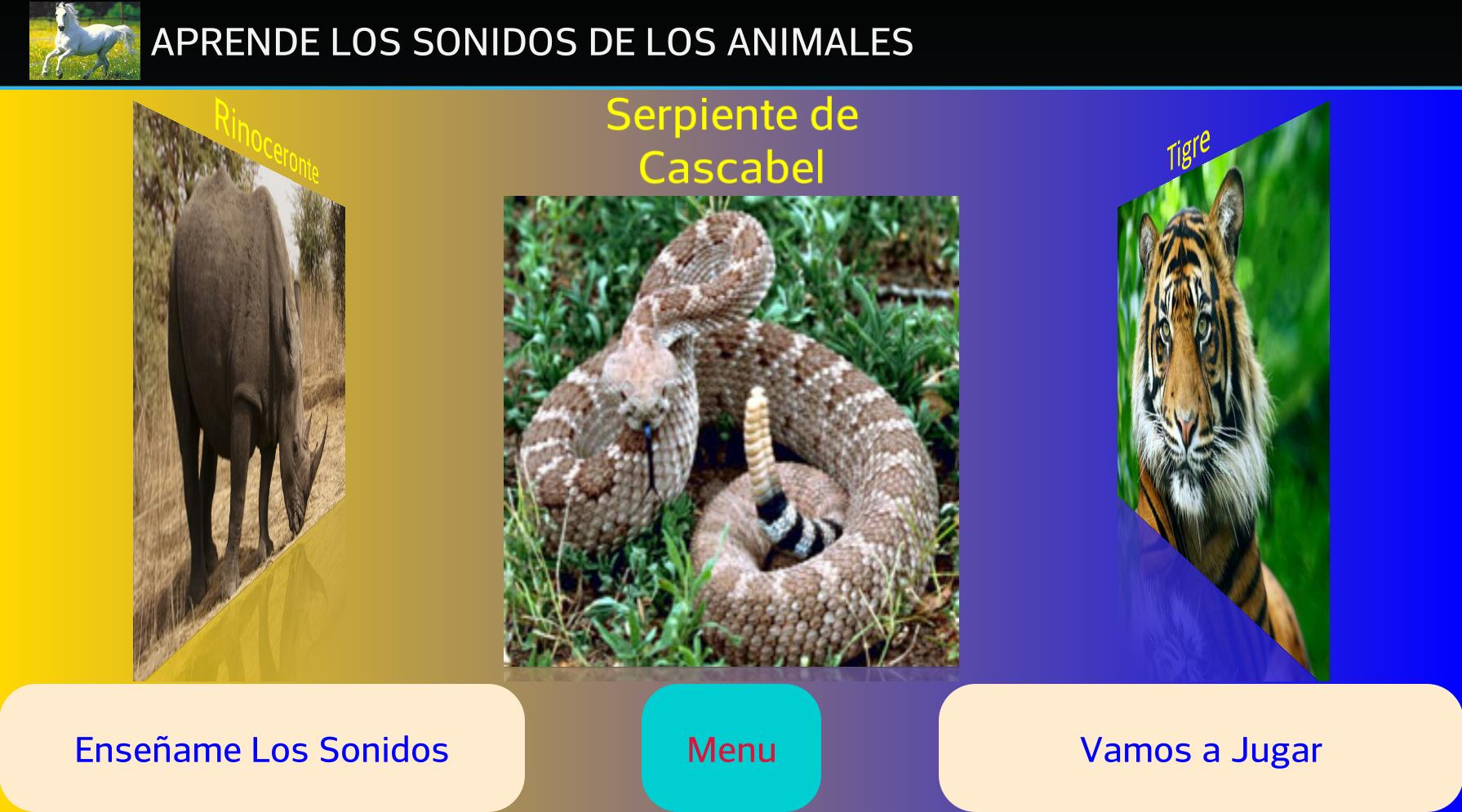 Animals Sounds, learn Spanish