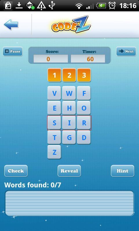Code-Z: Word Puzzle Game