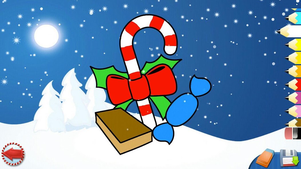 Coloring book Christmas Games