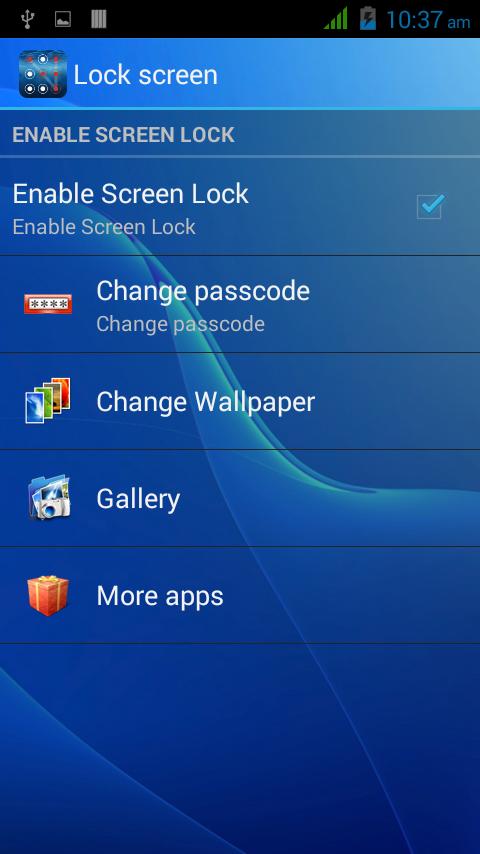 Lock screen pattern