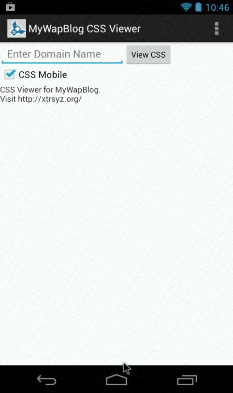 MyWapBlog CSS Viewer