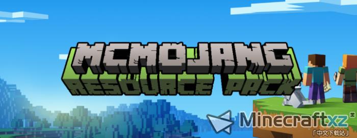 Material de tema oficial del sitio web McMoJang