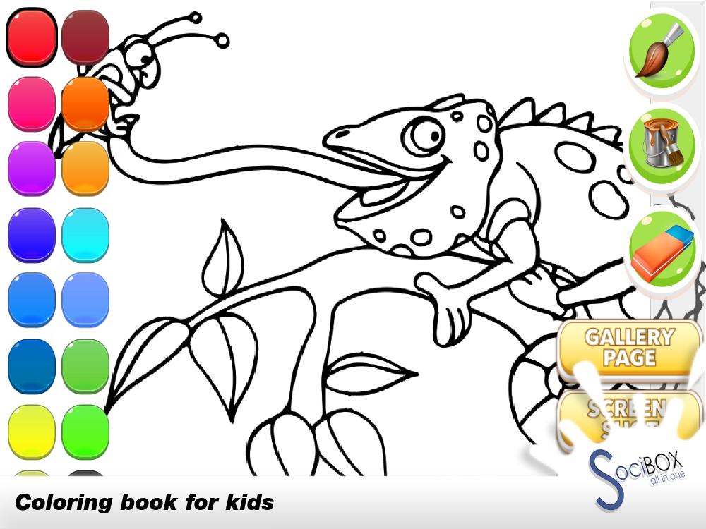 Chameleon Coloring Book