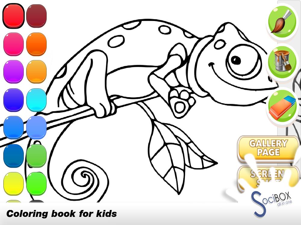 Chameleon Coloring Book