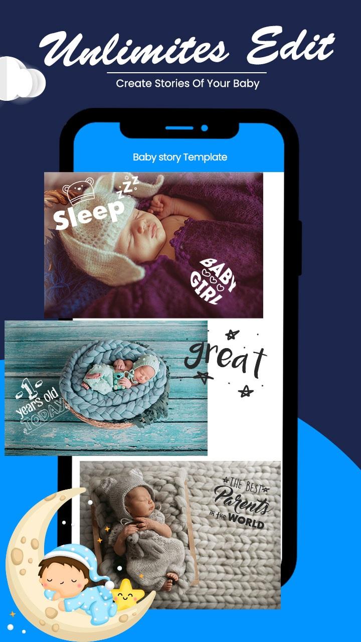 Baby story Template and editor