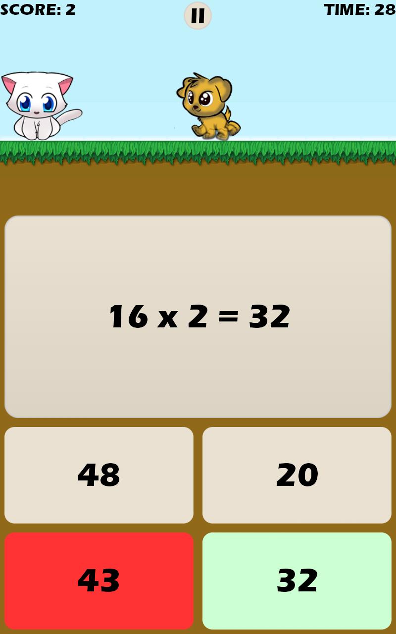 Math Games with Kitten
