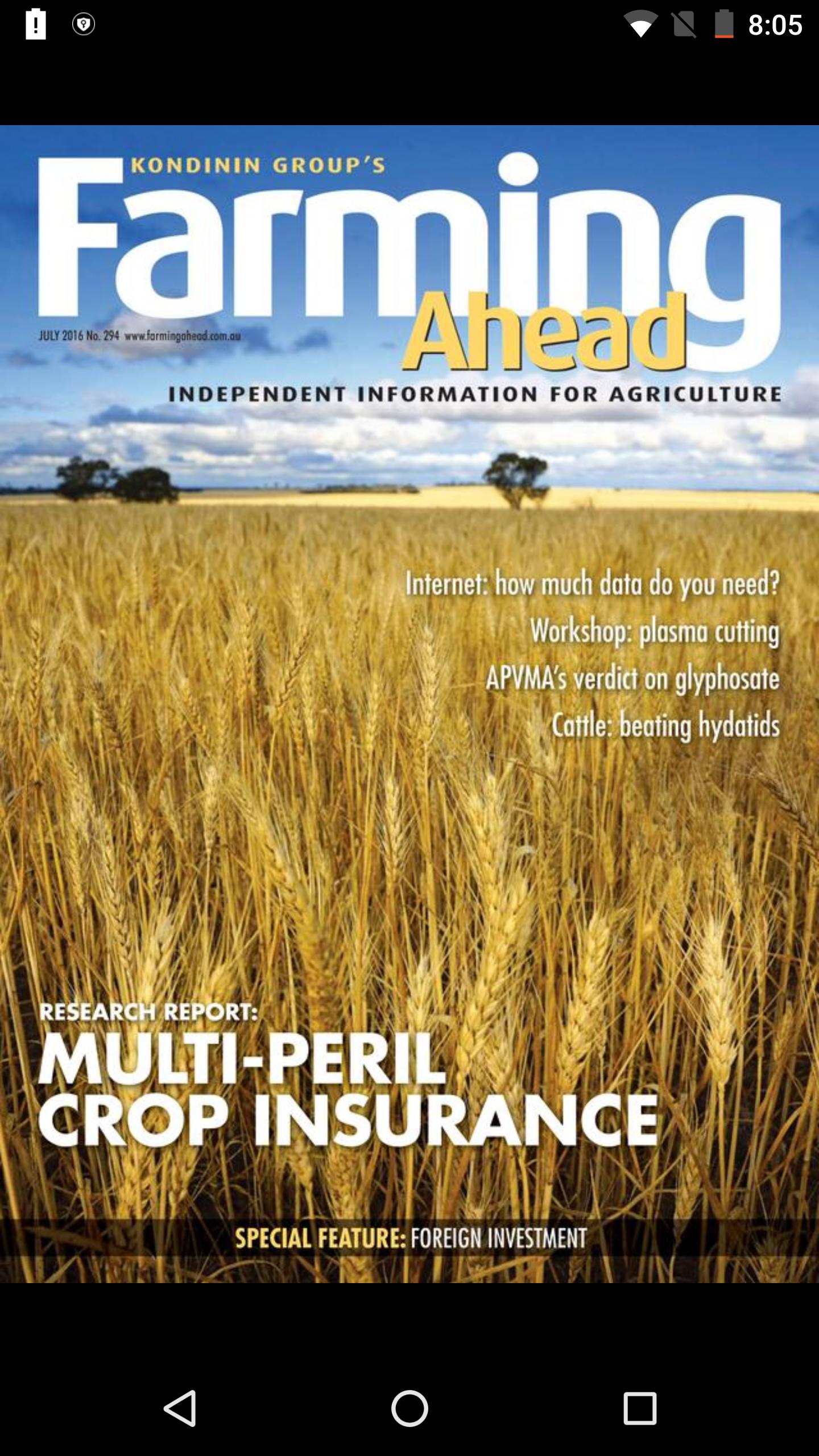 Farming Ahead
