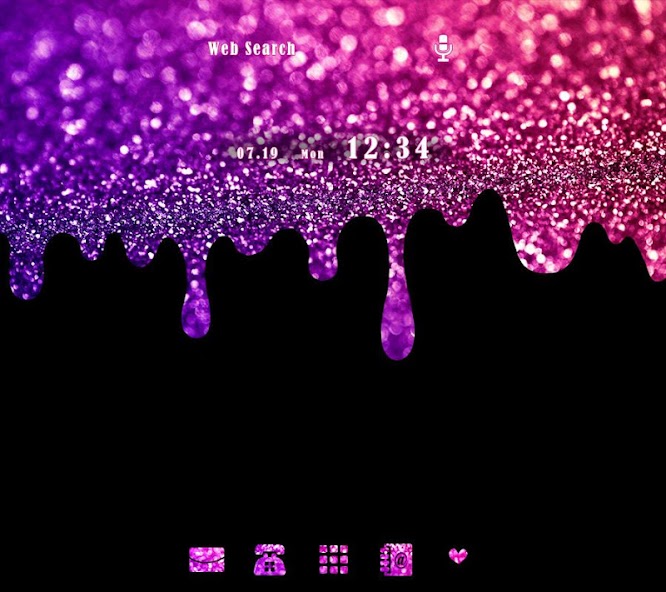 Melting Glitter Theme +HOME