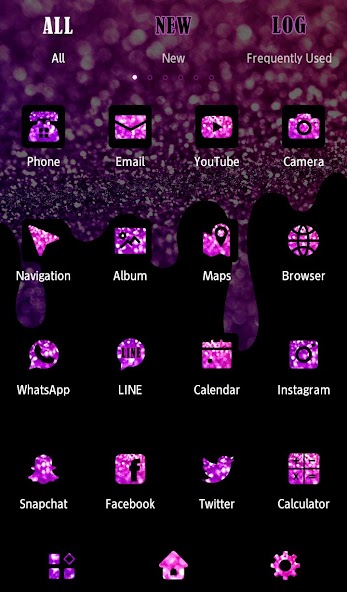 Melting Glitter Theme +HOME