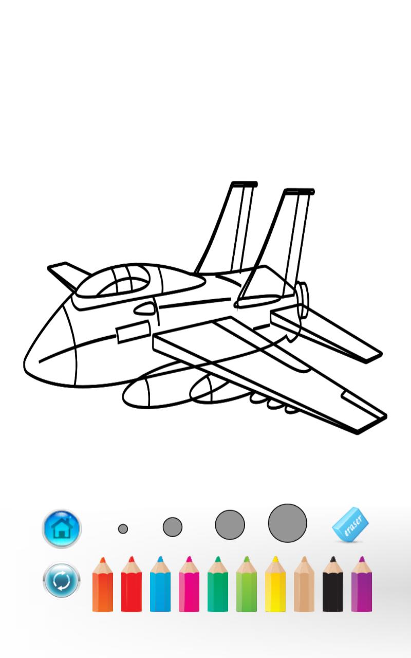 Airplane Coloring Book
