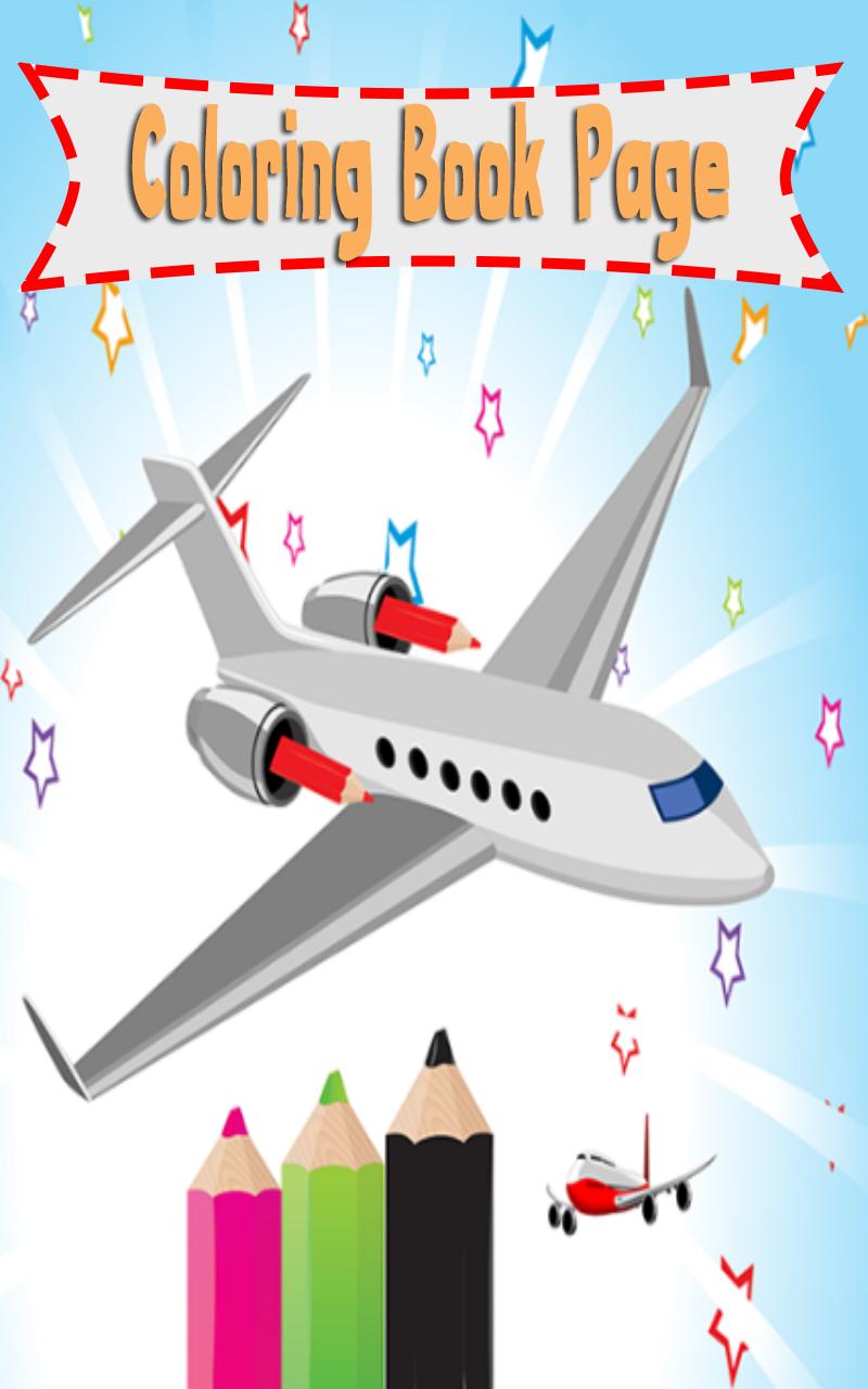 Airplane Coloring Book