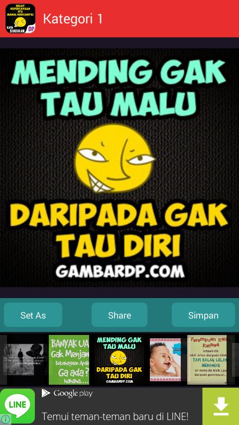 Gambar DP Kata Sindiran
