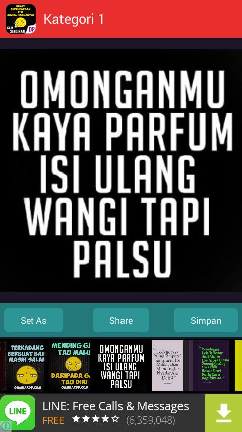 Gambar DP Kata Sindiran