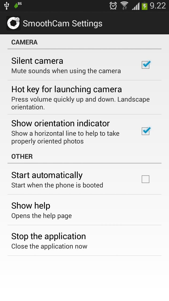 Smooth Camera Launcher