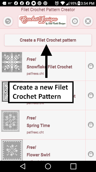 Filet Crochet Pattern Creator