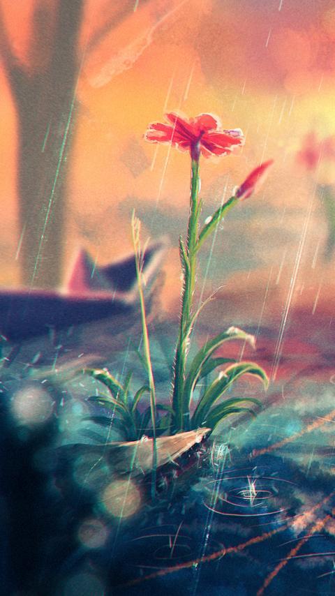 moving wallpaper rain