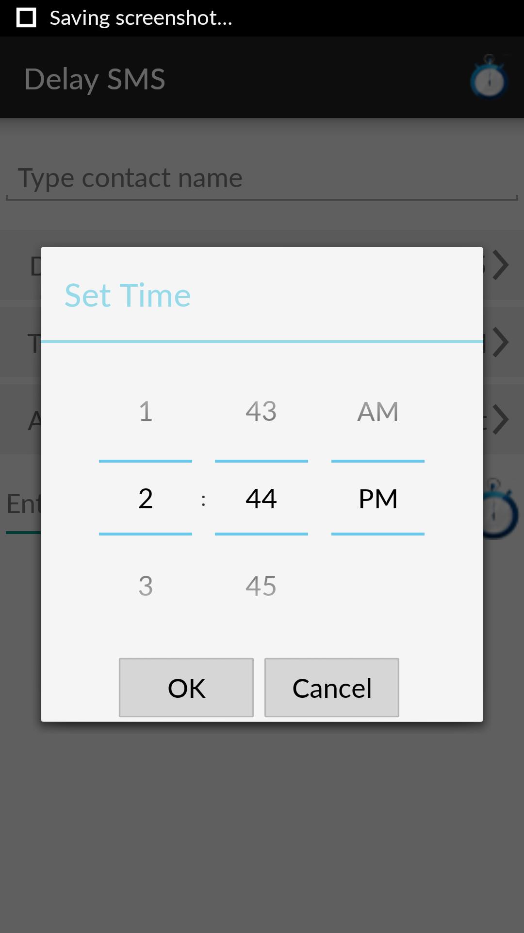 DelaySms: Schedule text