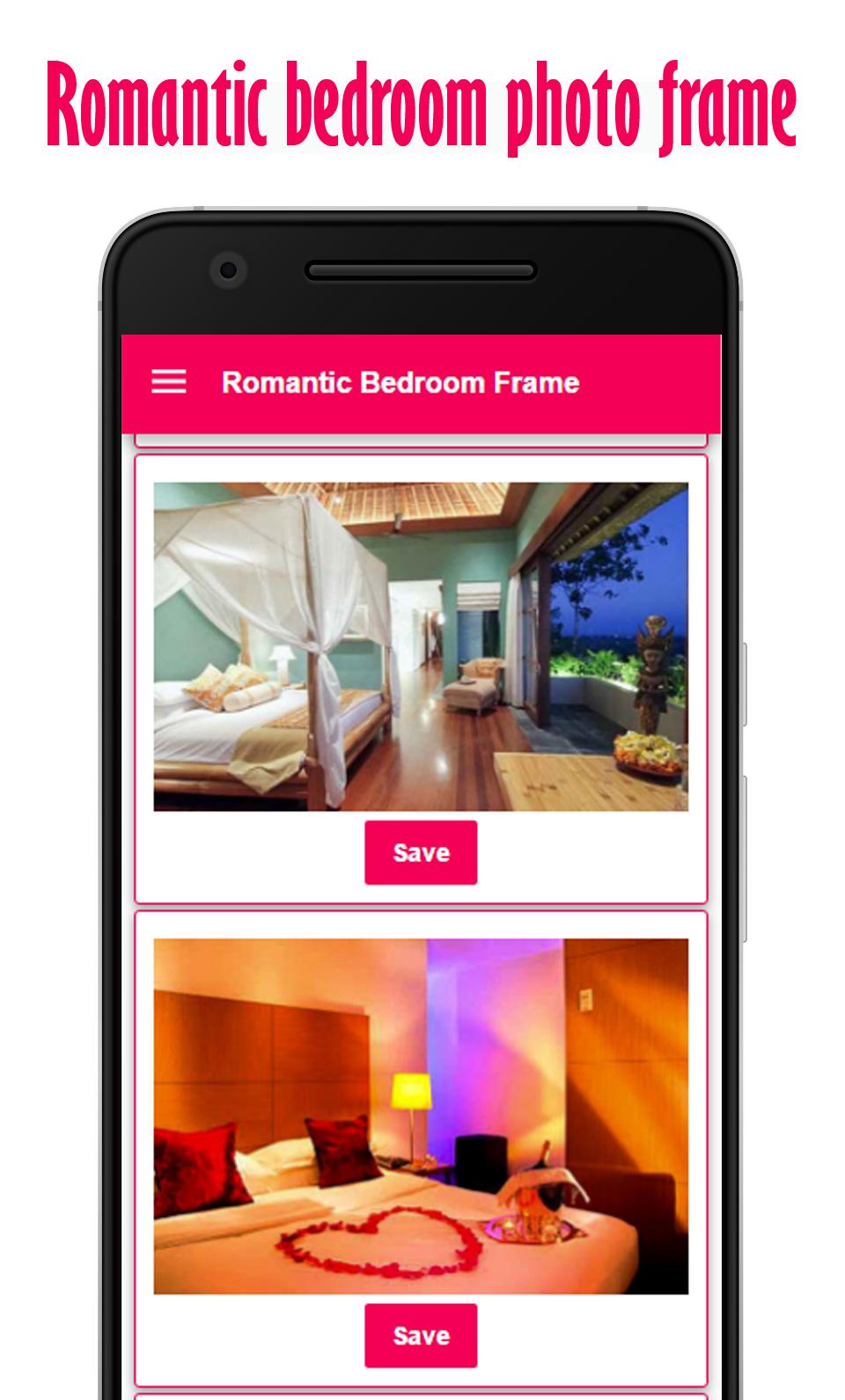 Romantic Bedroom Photo Frame
