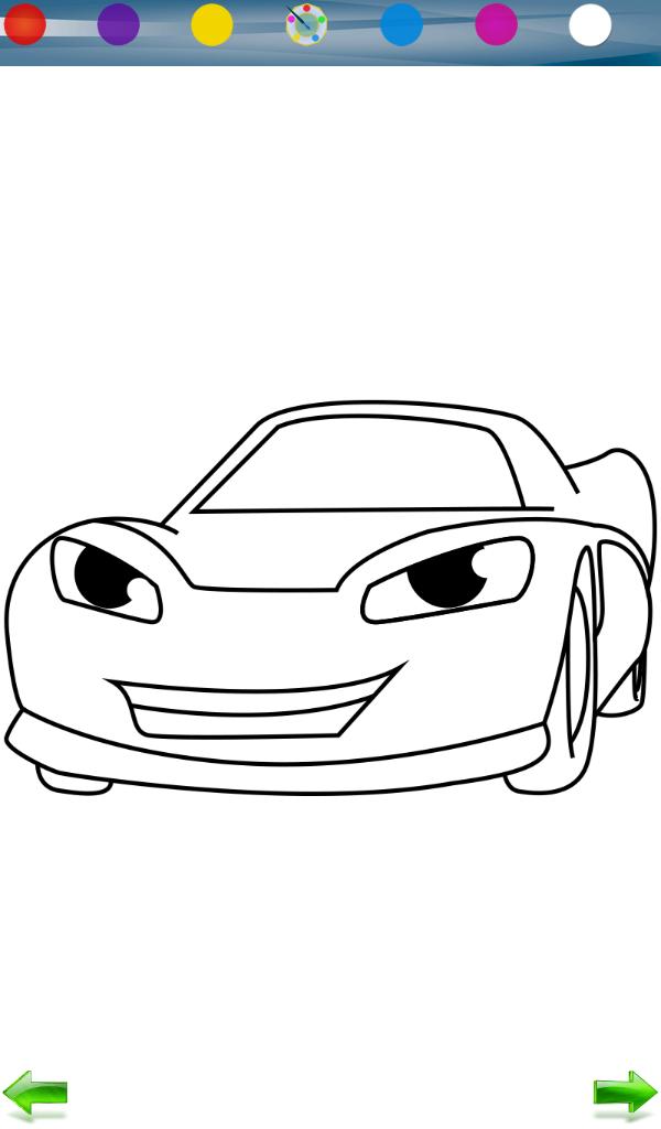 Race Car Coloring Game