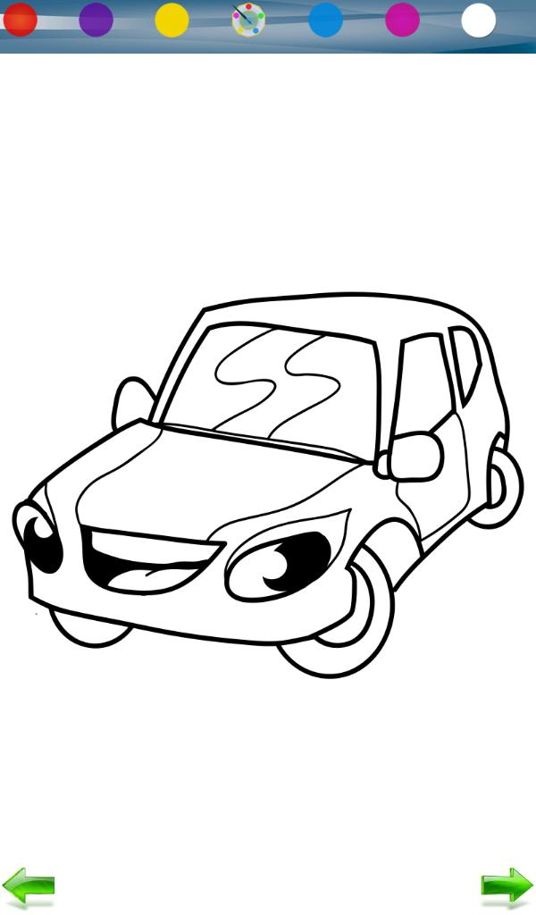 Race Car Coloring Game