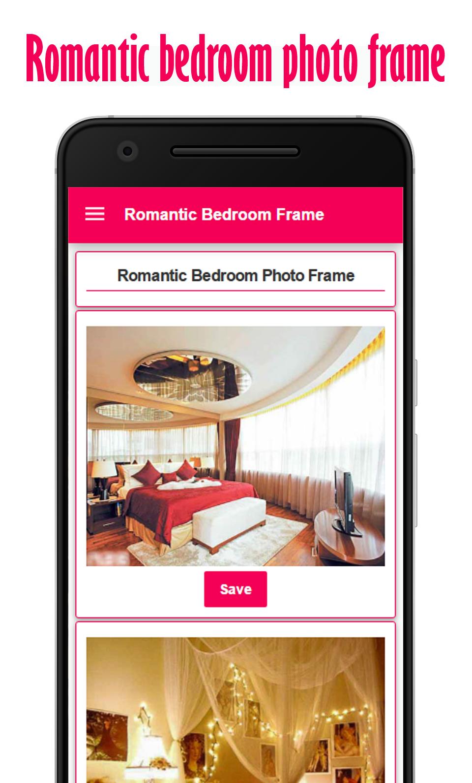 Romantic Bedroom Photo Frame