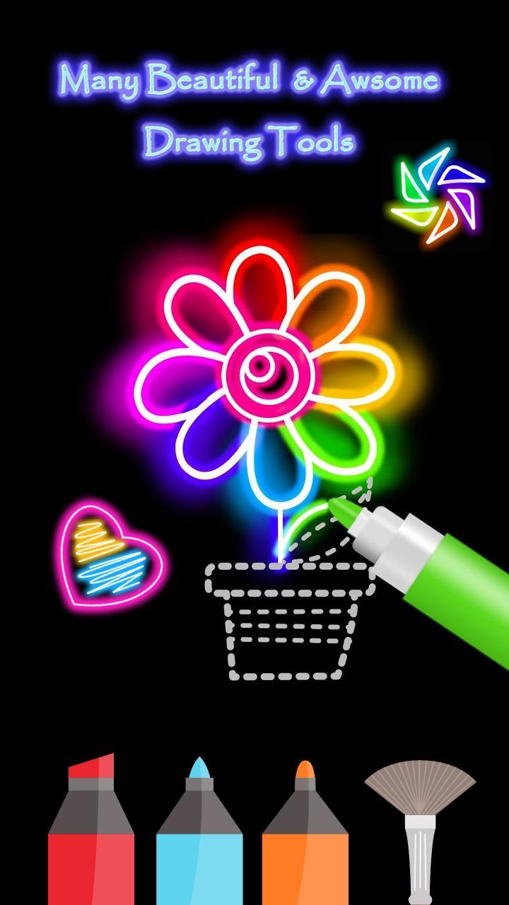 Learn To Draw Glow Flower