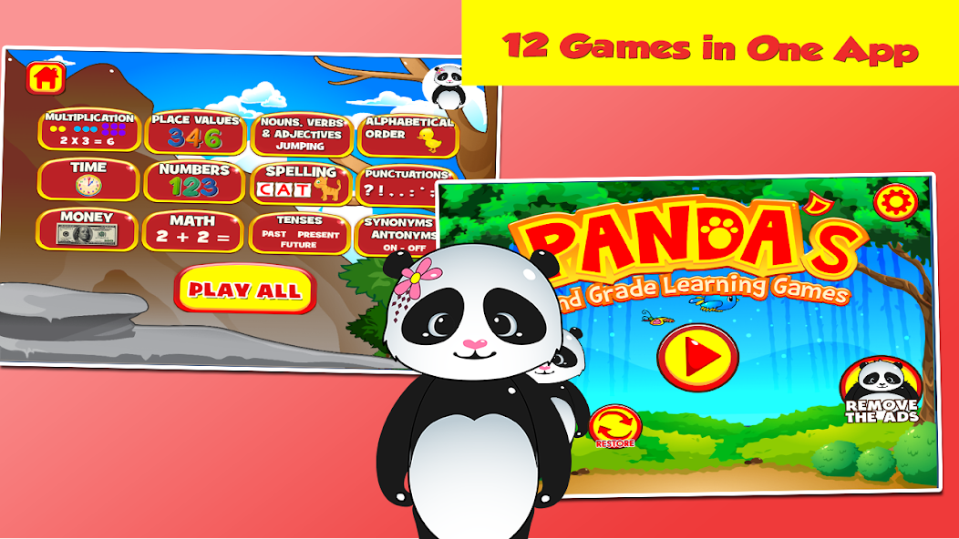 Panda Second Grade Games