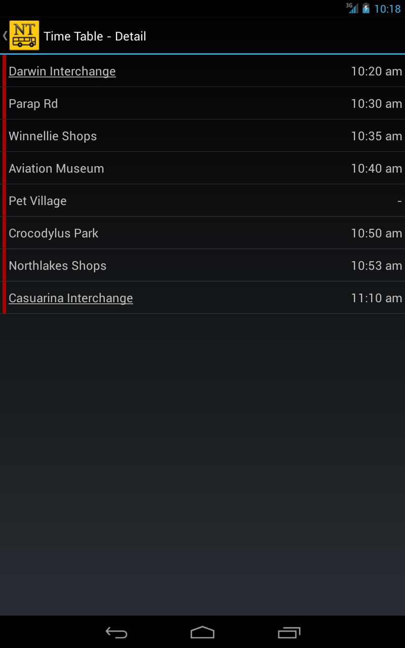NT Time Table