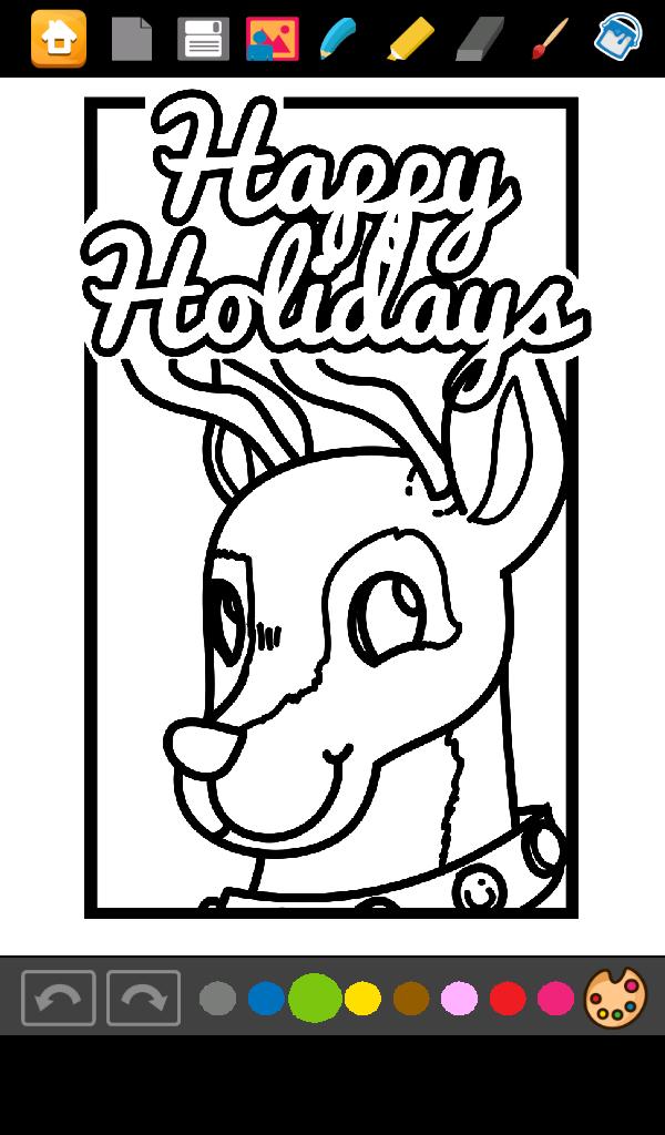 Coloring Christmas Cards