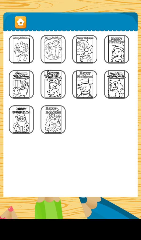 Coloring Christmas Cards