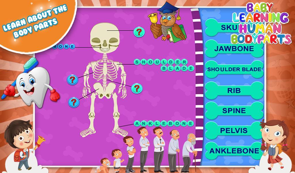 Baby Learning Human Body Parts