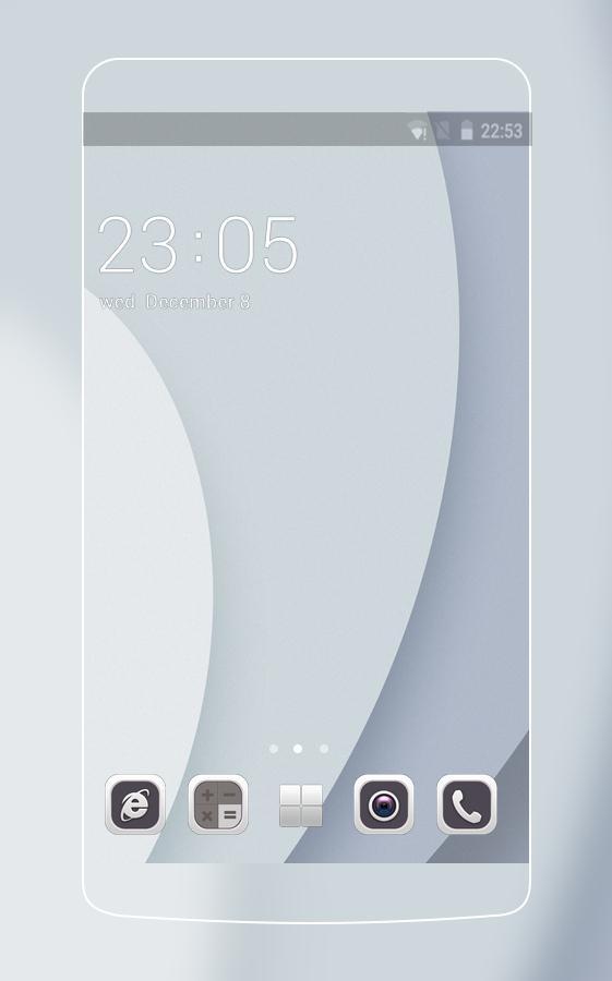 Classic White Abstract  Launcher: Theme for Vivo