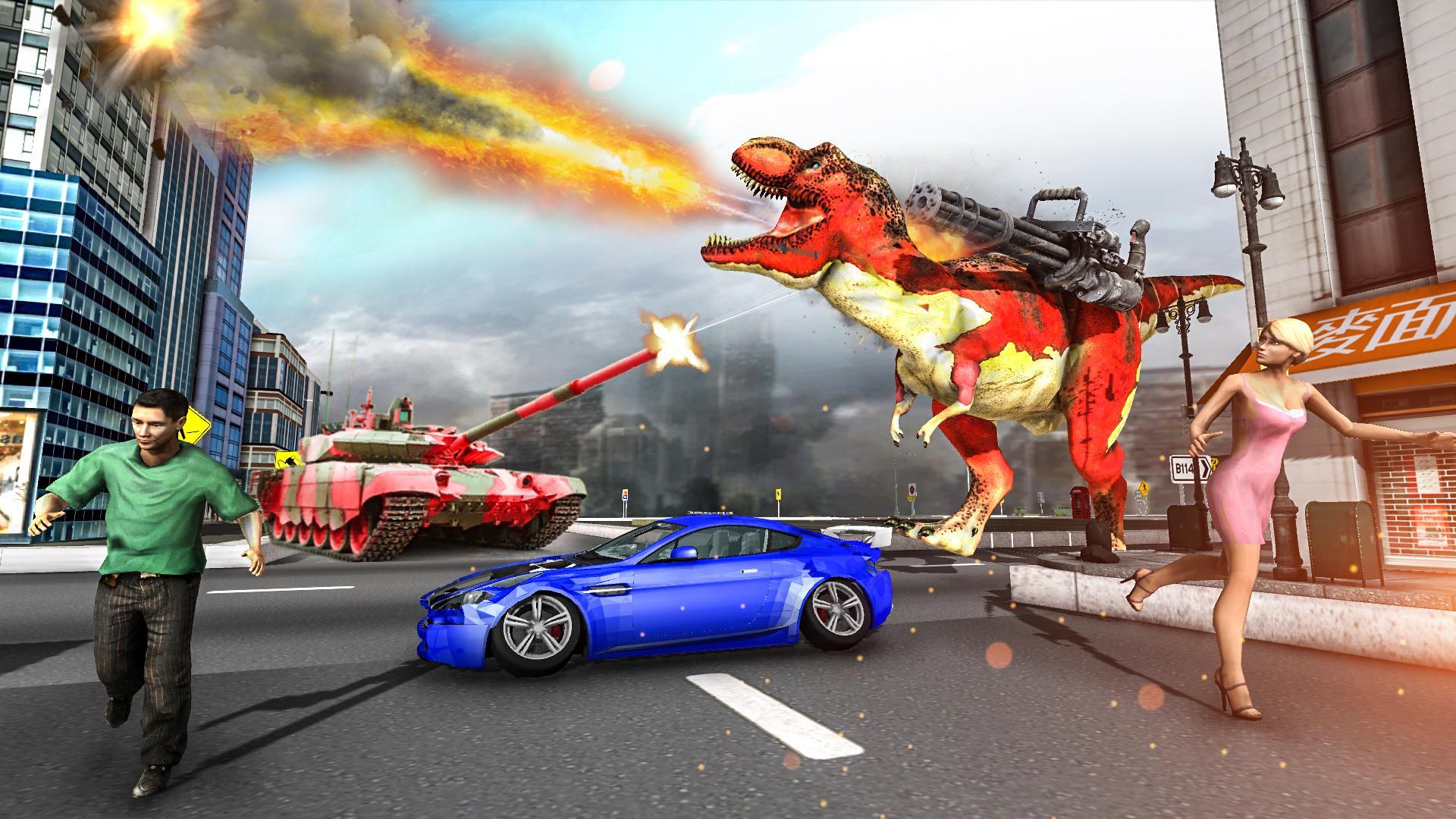 T-Rex Rampage : Dinosaur City Smasher