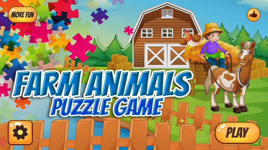 Farm Animals Puzzle For Kids