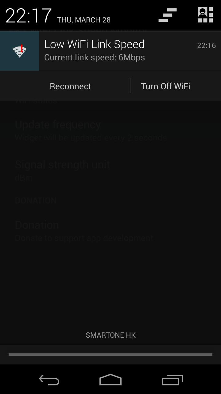 WiFi Status(Link Speed) Widget