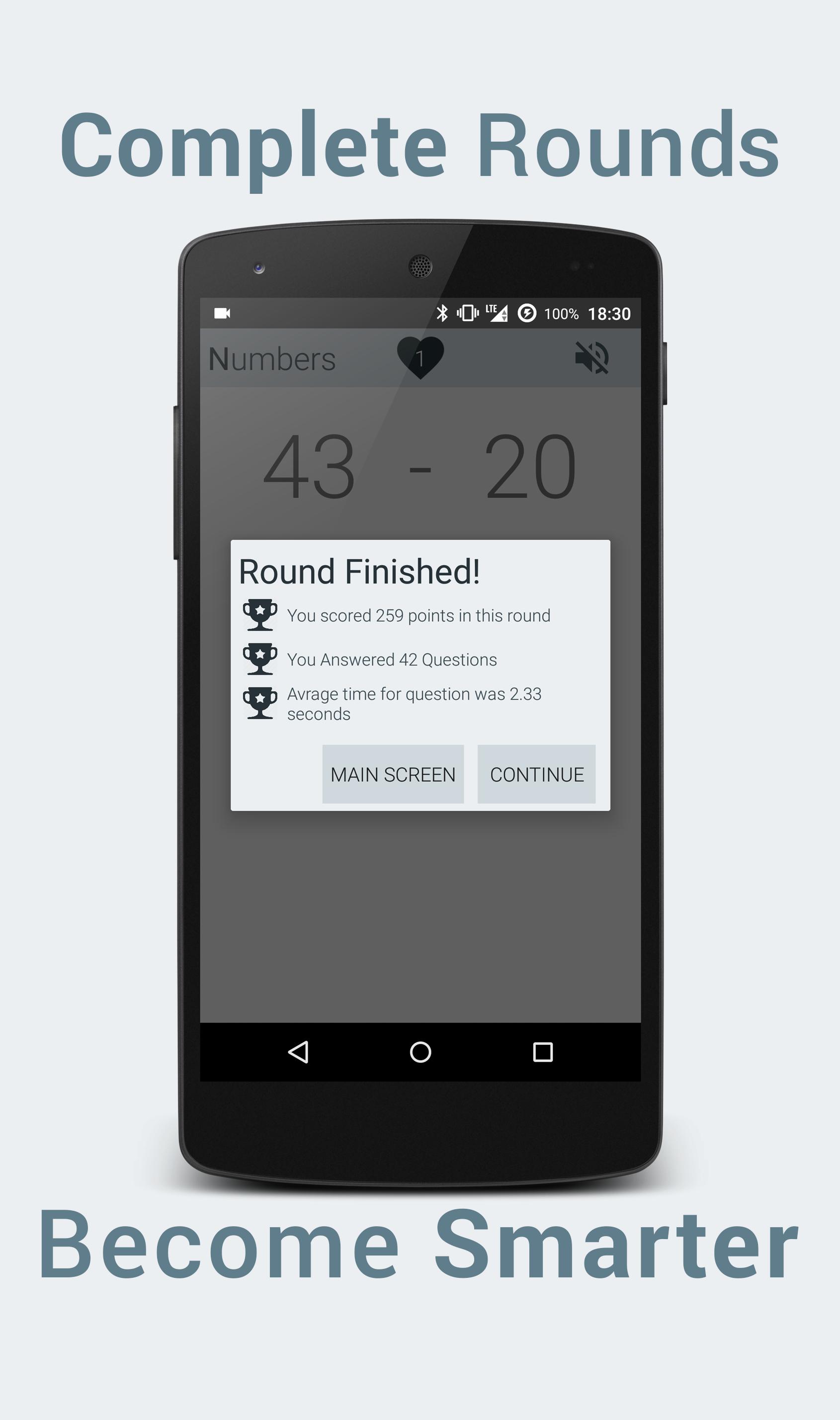 Numbers. Simple Math Game.