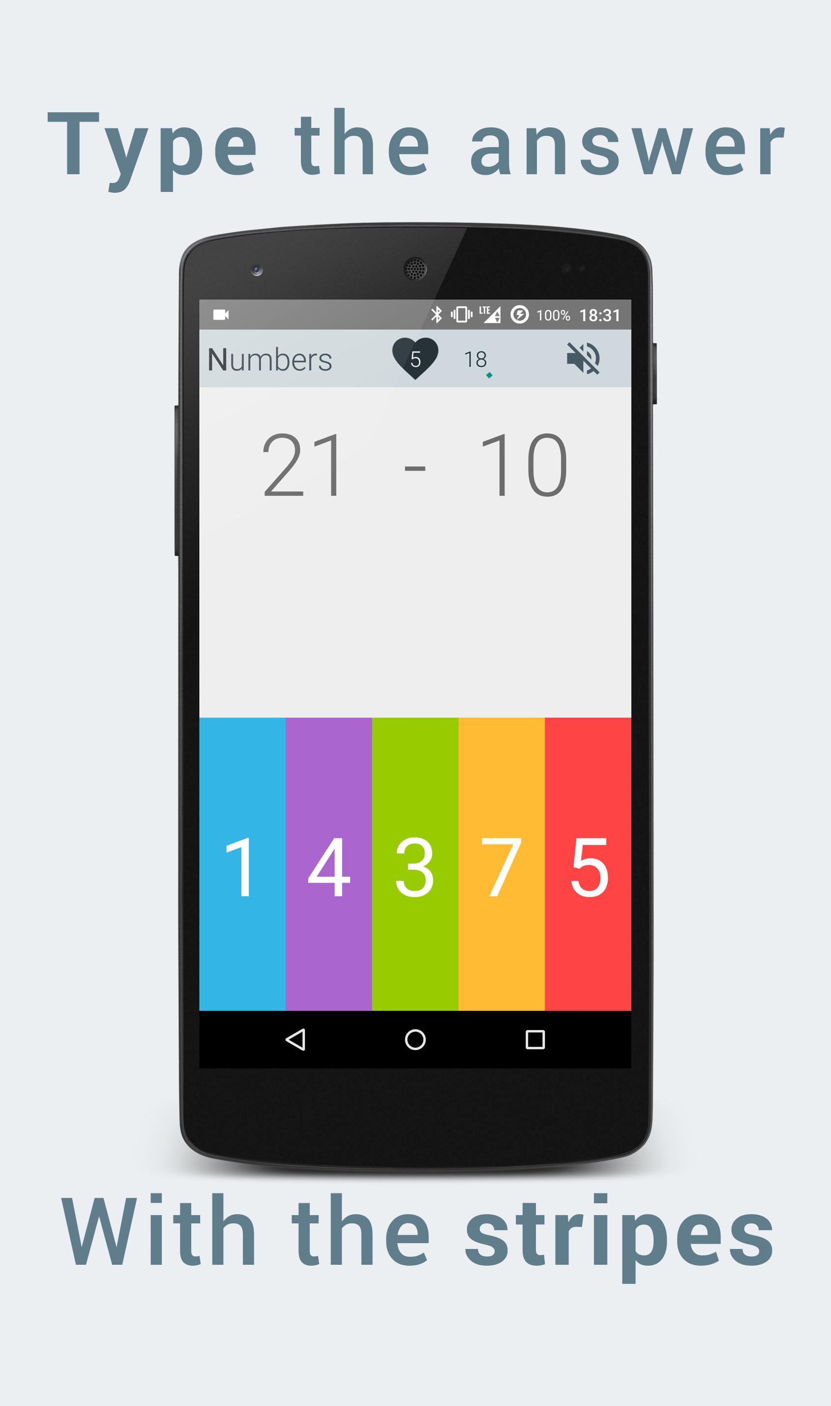 Numbers. Simple Math Game.