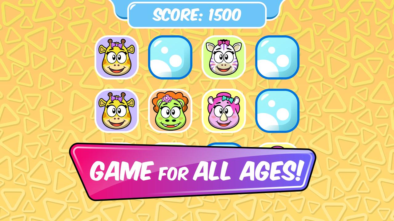 Jungle Animals Memory Game