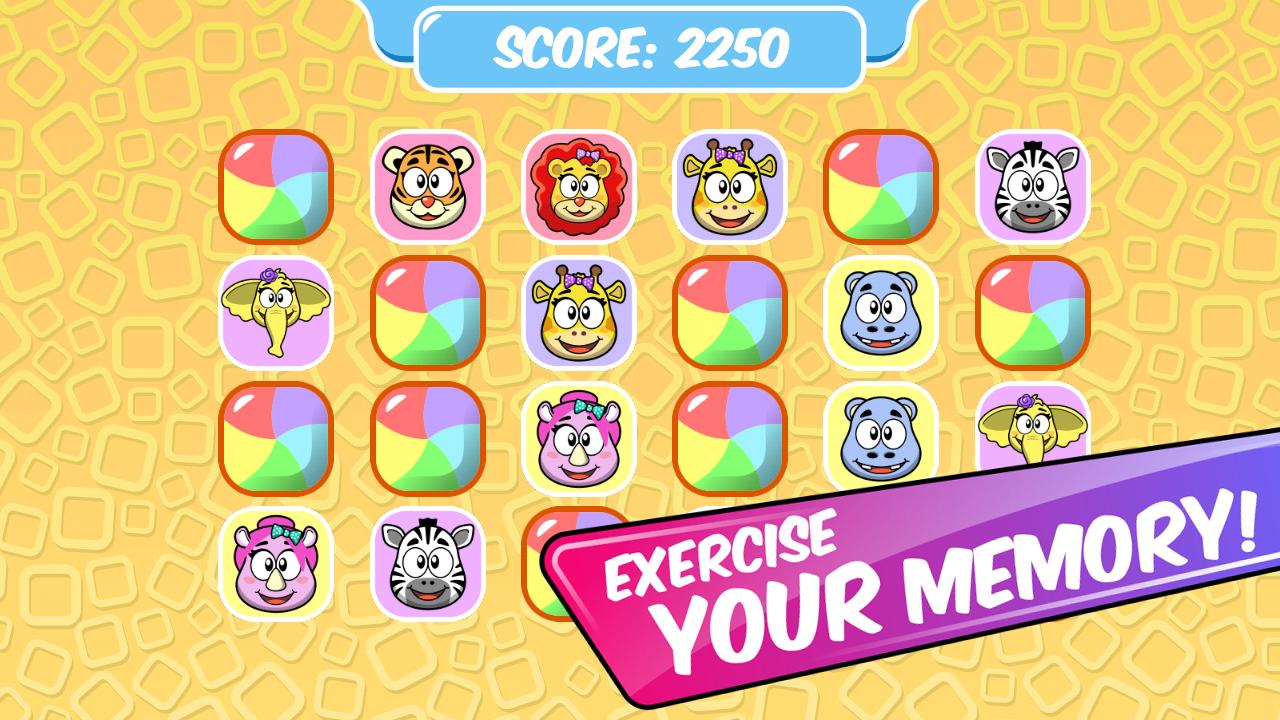 Jungle Animals Memory Game