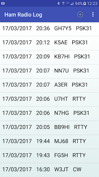 Ham Radio Log