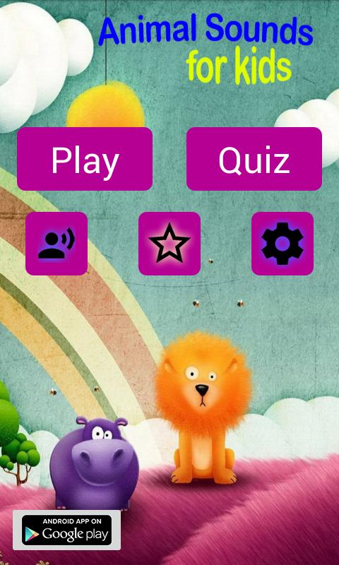 Animal sounds (Play & Quiz)