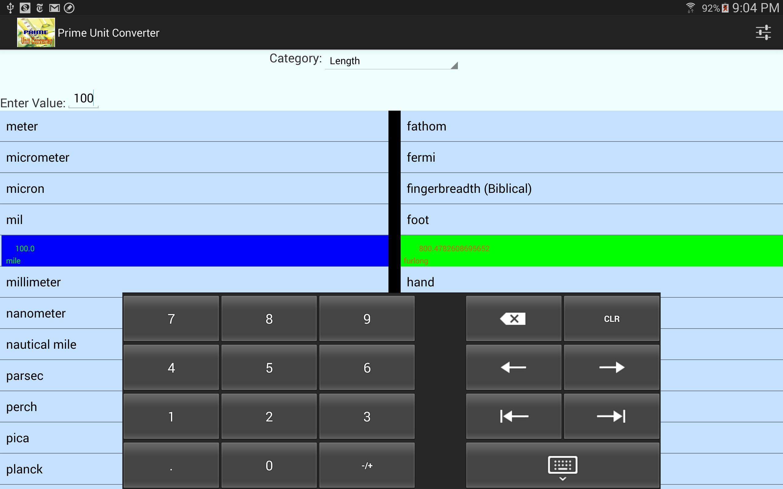 Prime Unit Converter