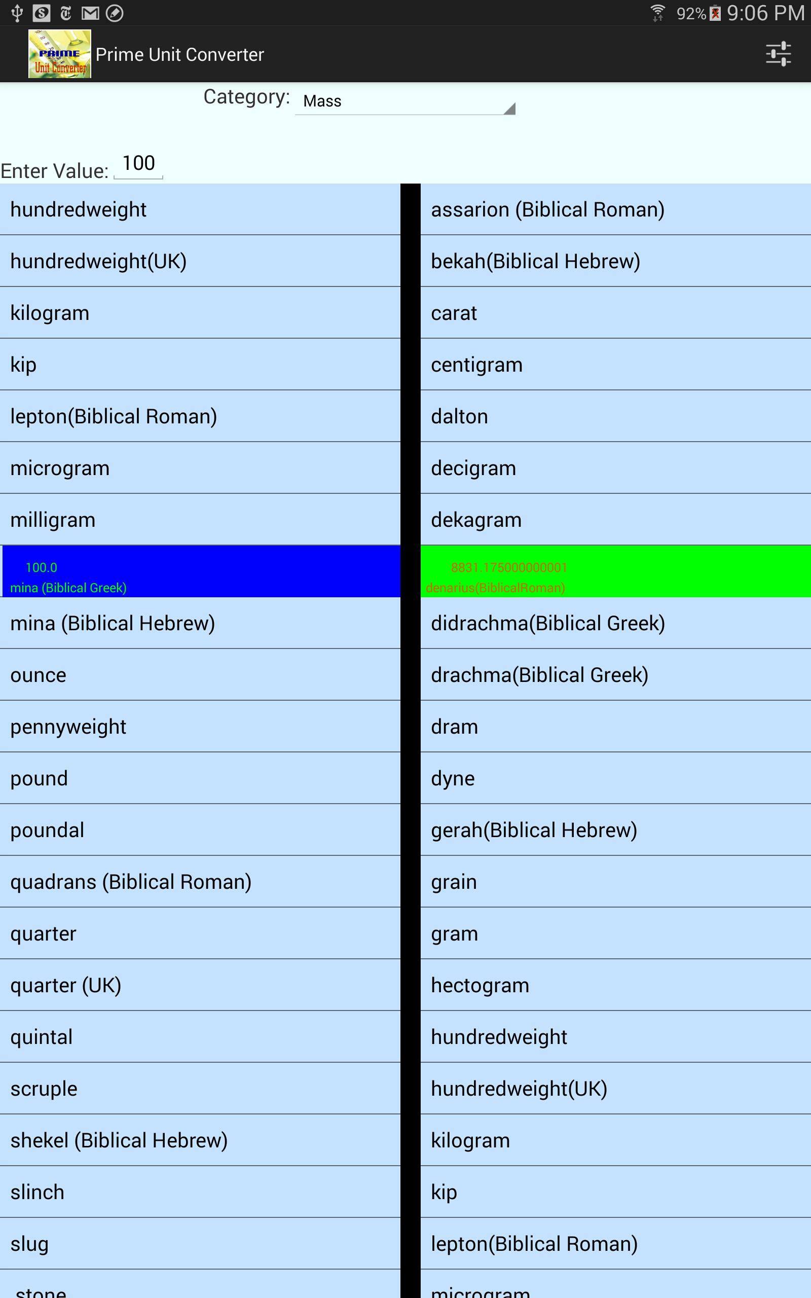 Prime Unit Converter