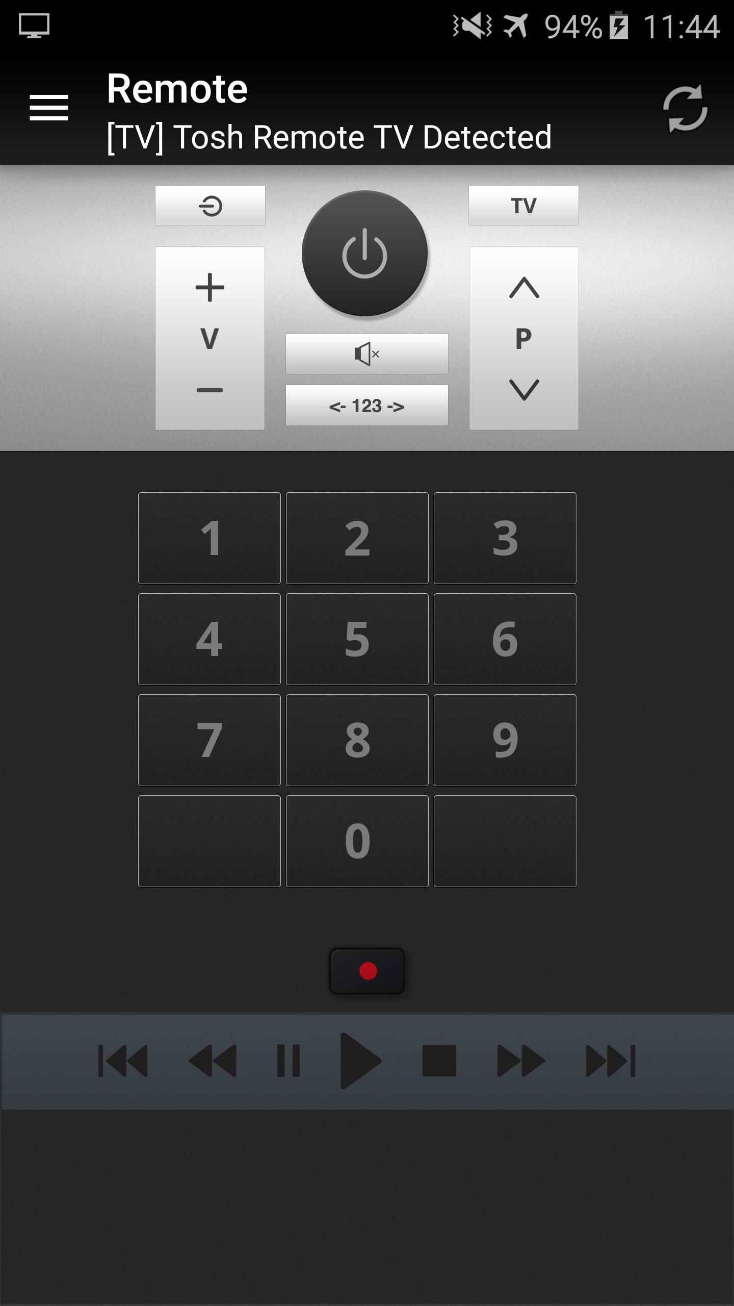 Remote for Toshiba TV