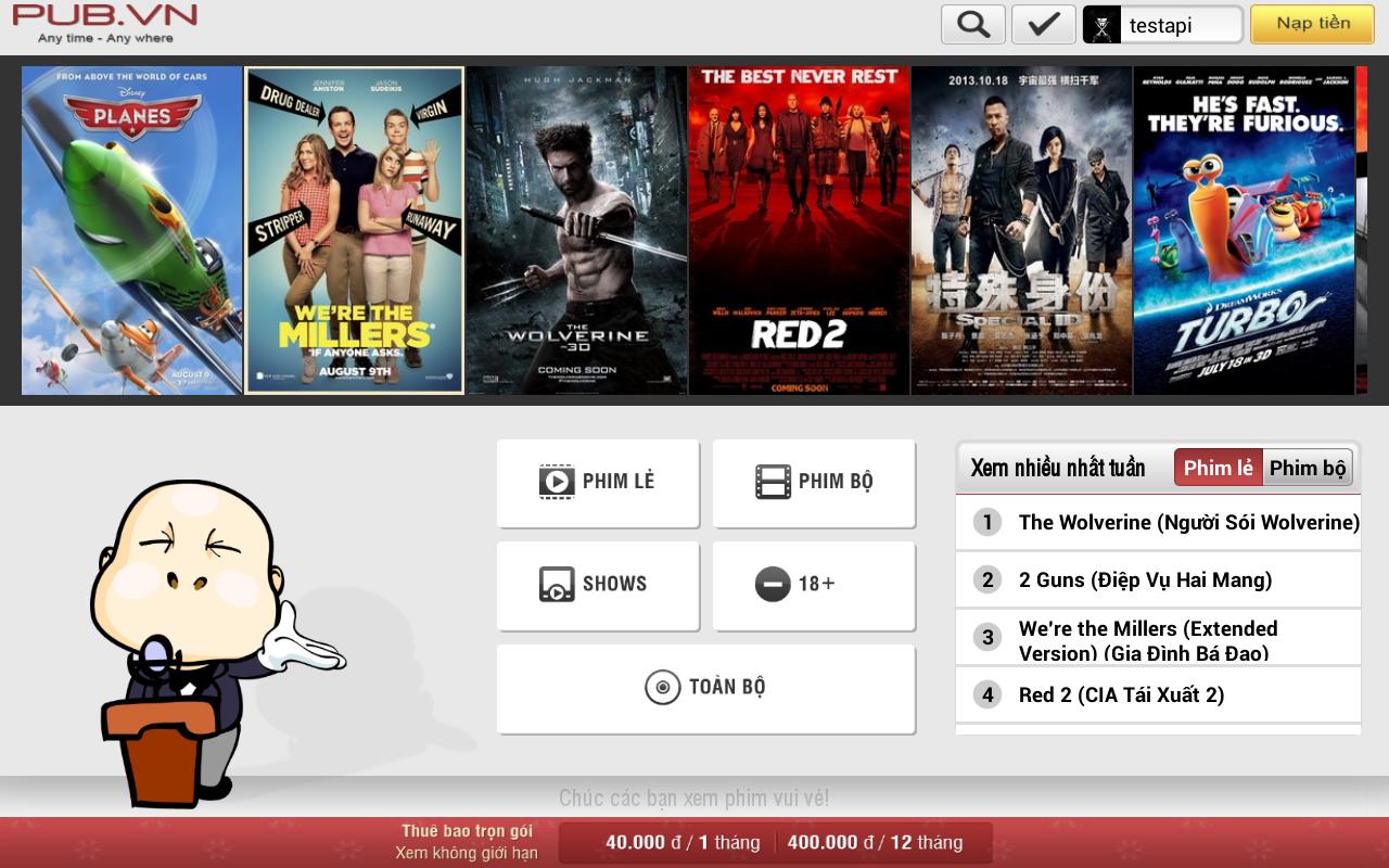 PUBVN.NET for tablet