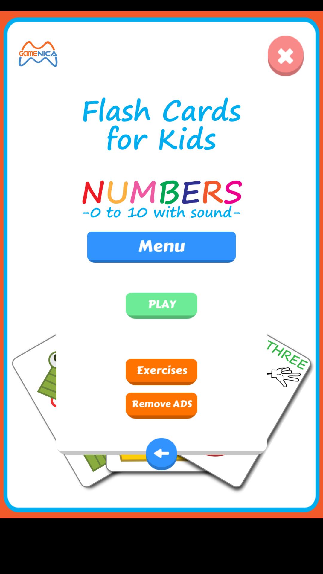 Flash Cards Numbers For Kids