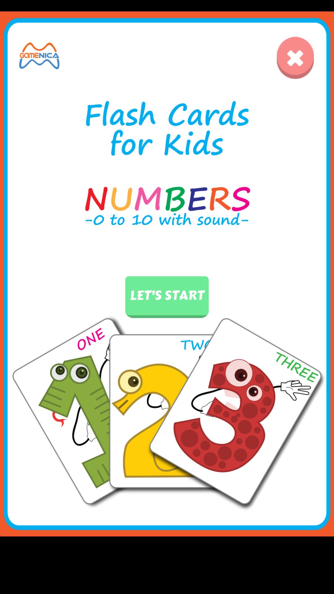 Flash Cards Numbers For Kids