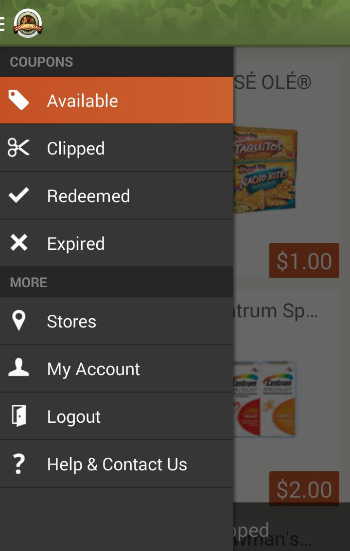 Commissary Rewards Card